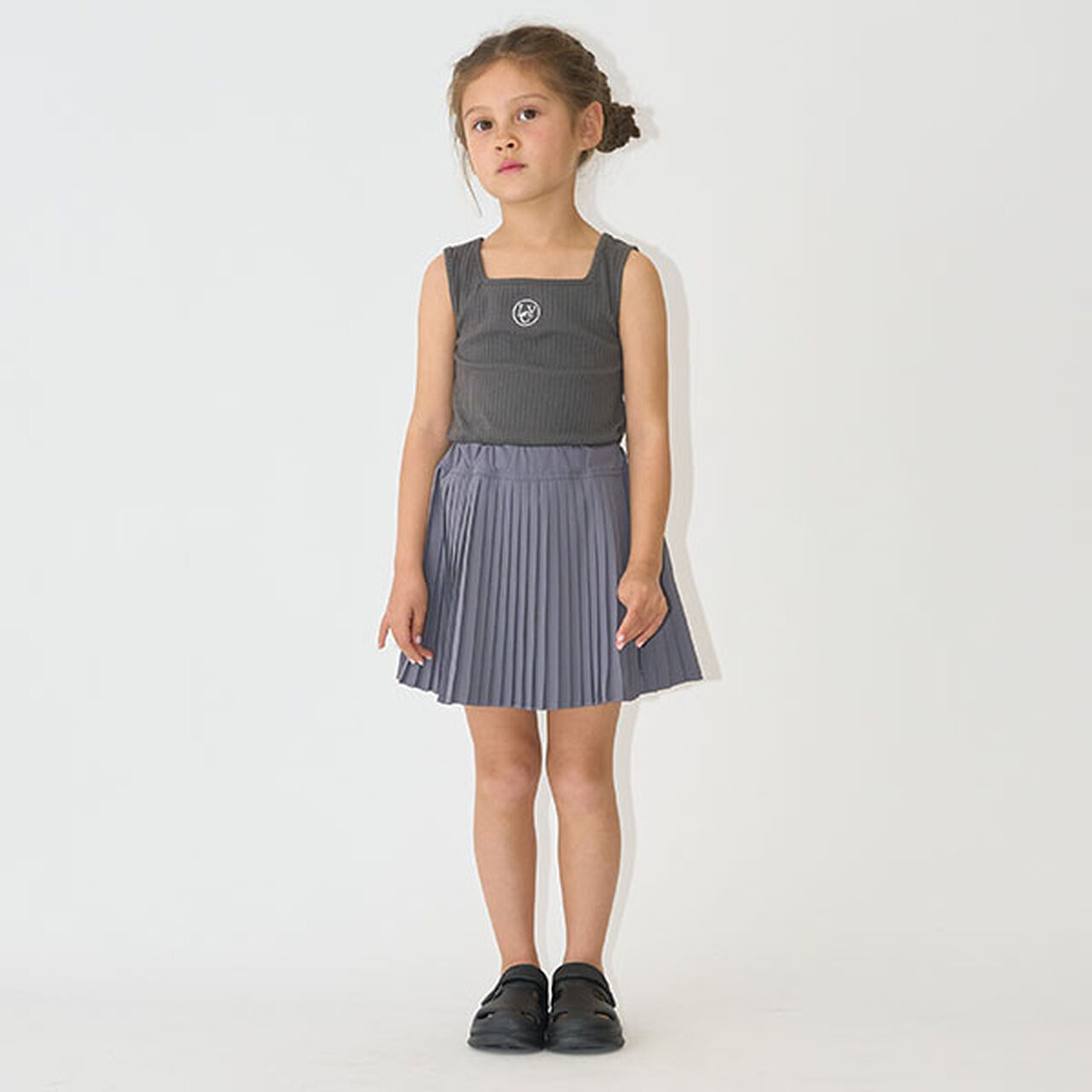 Pleated Skirt (Inner Pants Included),Off white, large image number 13