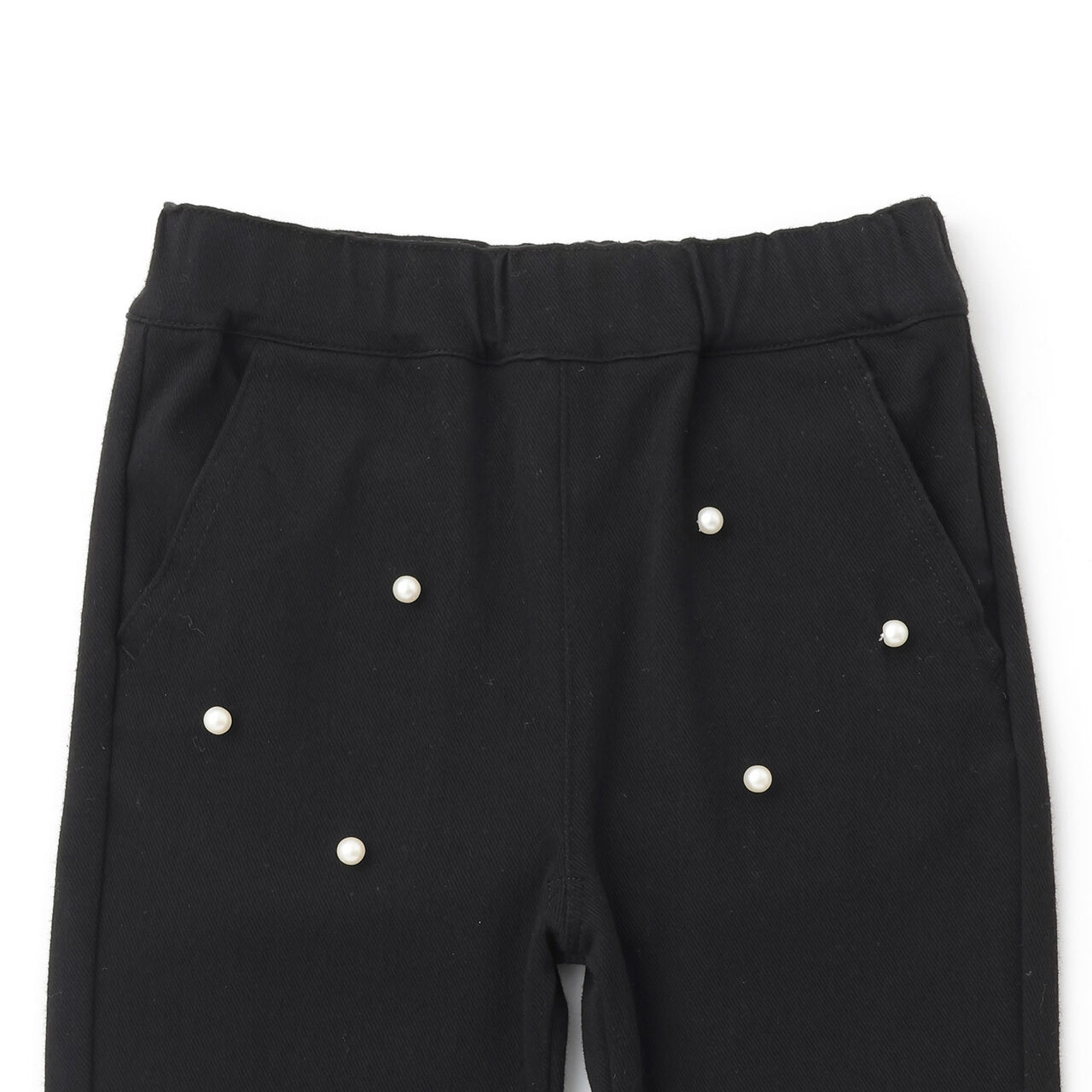 Pearl-Embellished Cut Pants,Blue, large image number 6