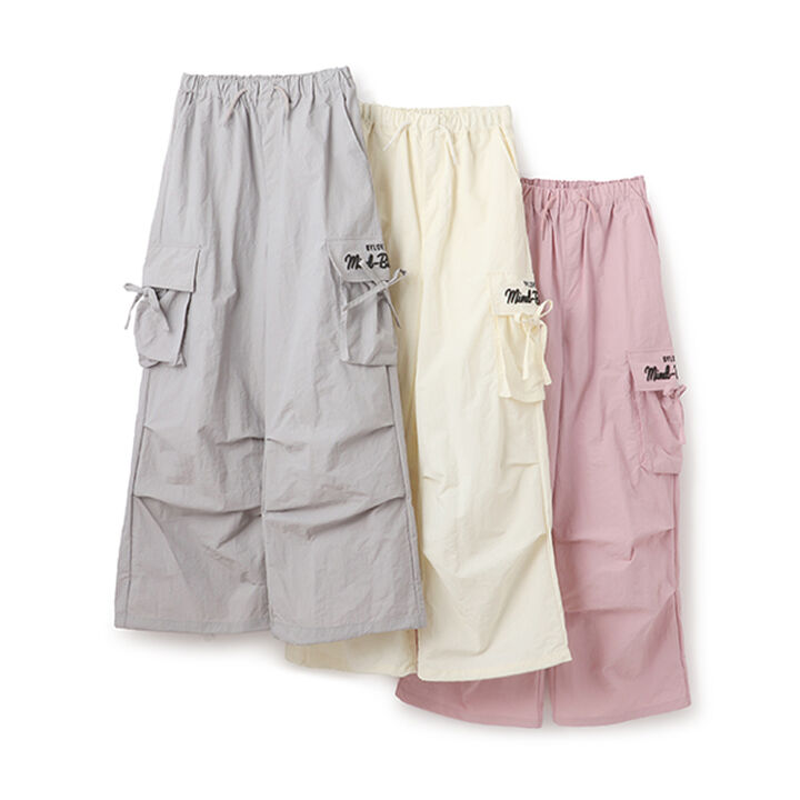 Cargo Parachute Pants,Pink, medium image number 2