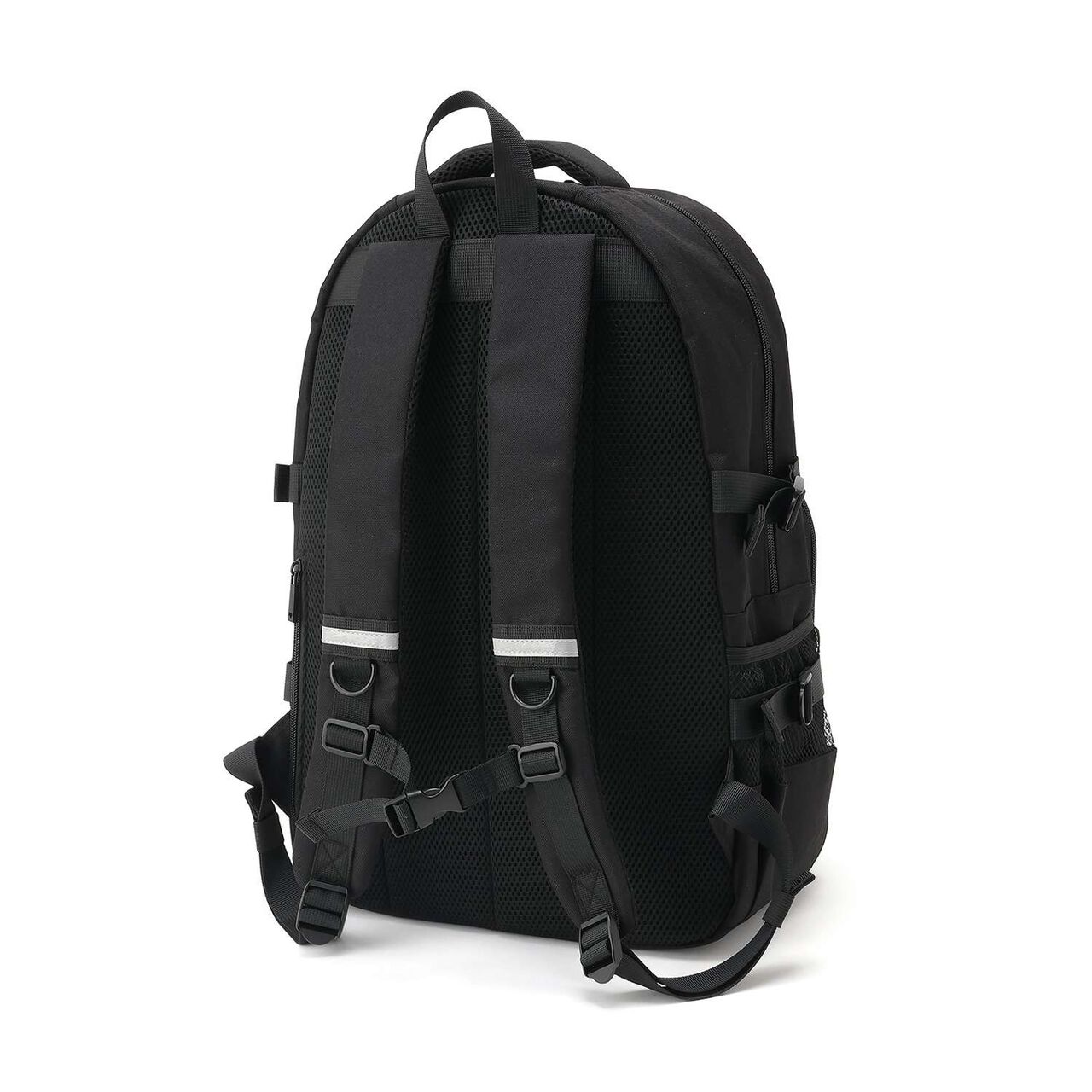 Water-Repellent Backpack with Lame Pouch,Black, large image number 1