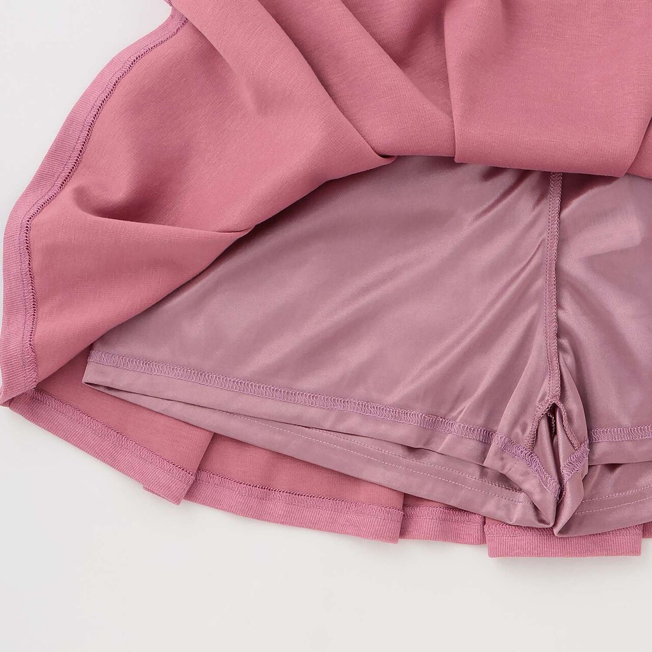 [7days] Cut Pleated Skirt-Pants,Pink, large image number 16