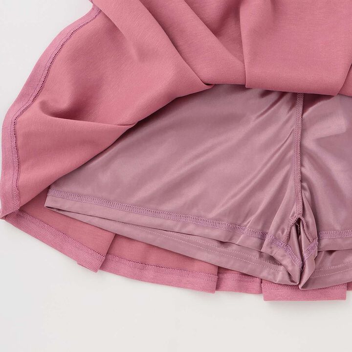 [7days] Cut Pleated Skirt-Pants,Pink, medium image number 16