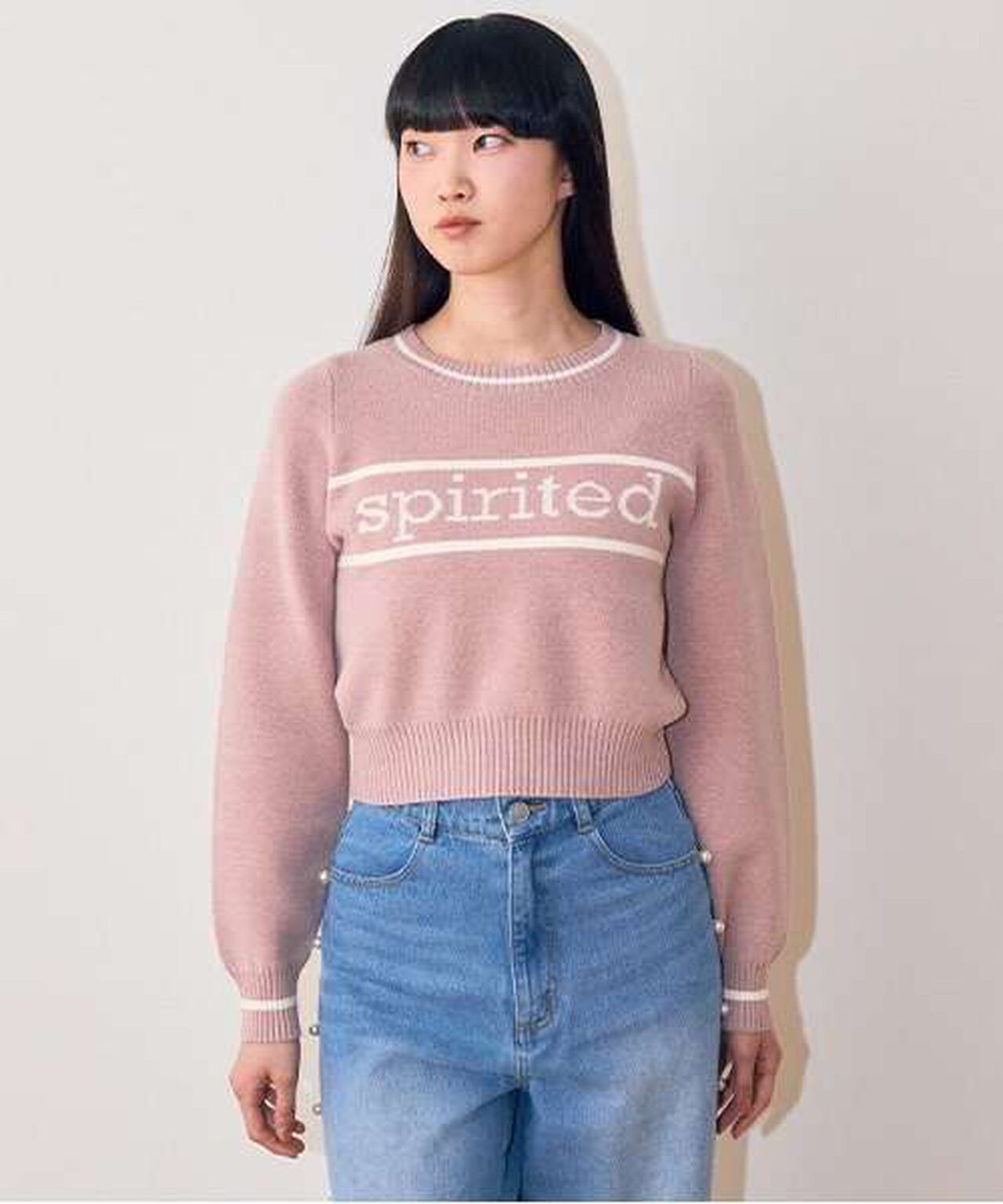 Line Logo Jacquard Knitwear,Black, large image number 14