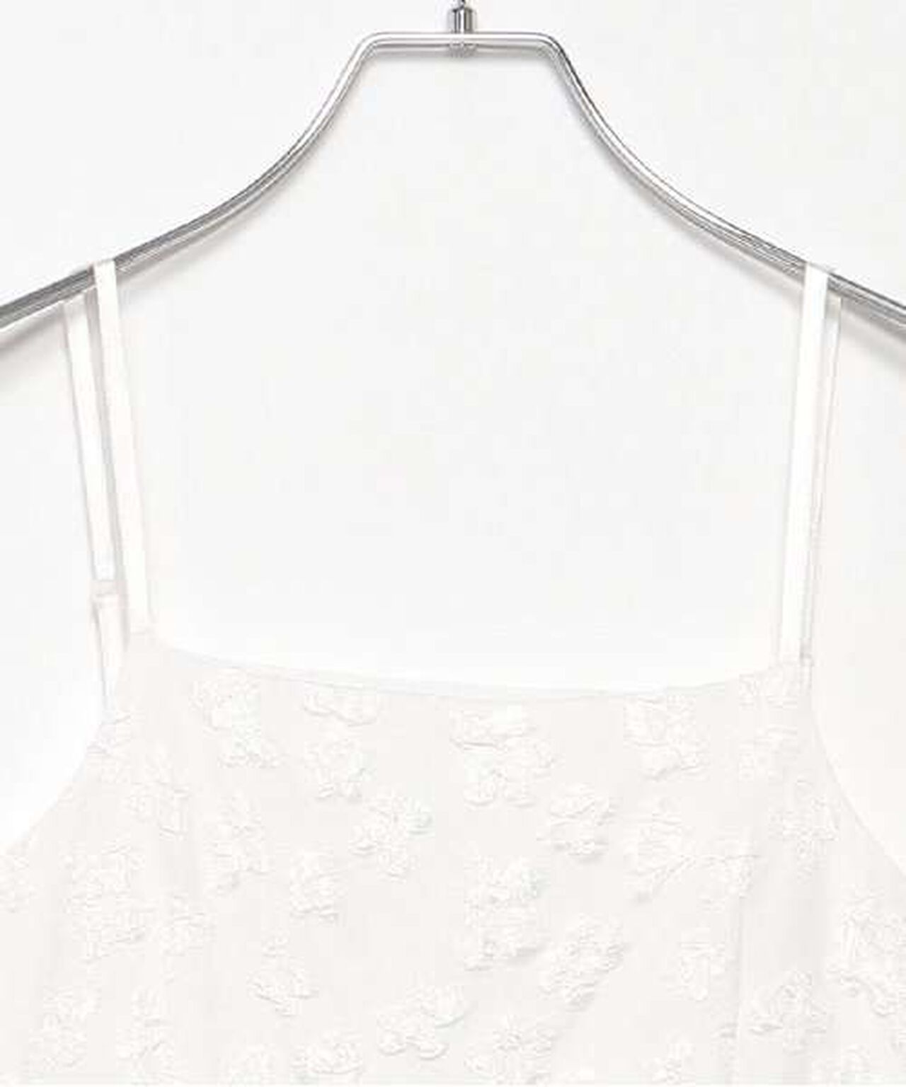 Flower Jacquard Camisole One-Piece Dress,Black, large image number 5