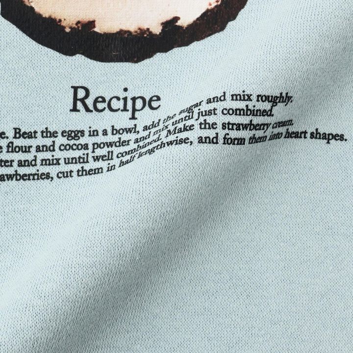 [Lycee Mine Ballet Series] [Wool Lining] Cake Transfer Print Sweatshirt,Mint, medium image number 9