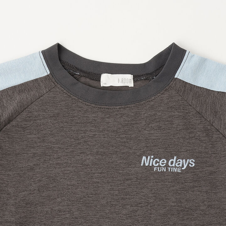 [Land and Water Use] Outfit Set: T-Shirt & Pants,Charcoal gray, medium image number 3