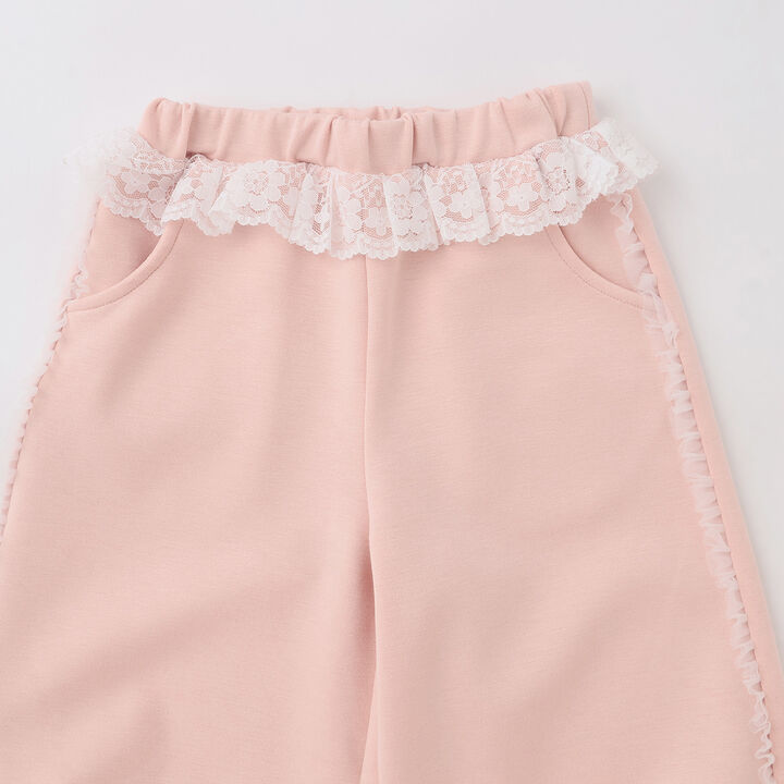 Side Tulle Long Pants,Pink, medium image number 12