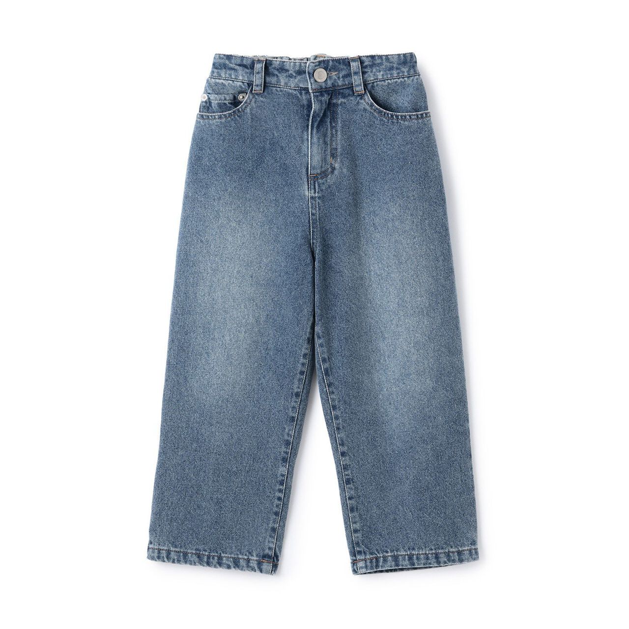 [LOVE DENIM] Loose Straight Pants,Black, large image number 1