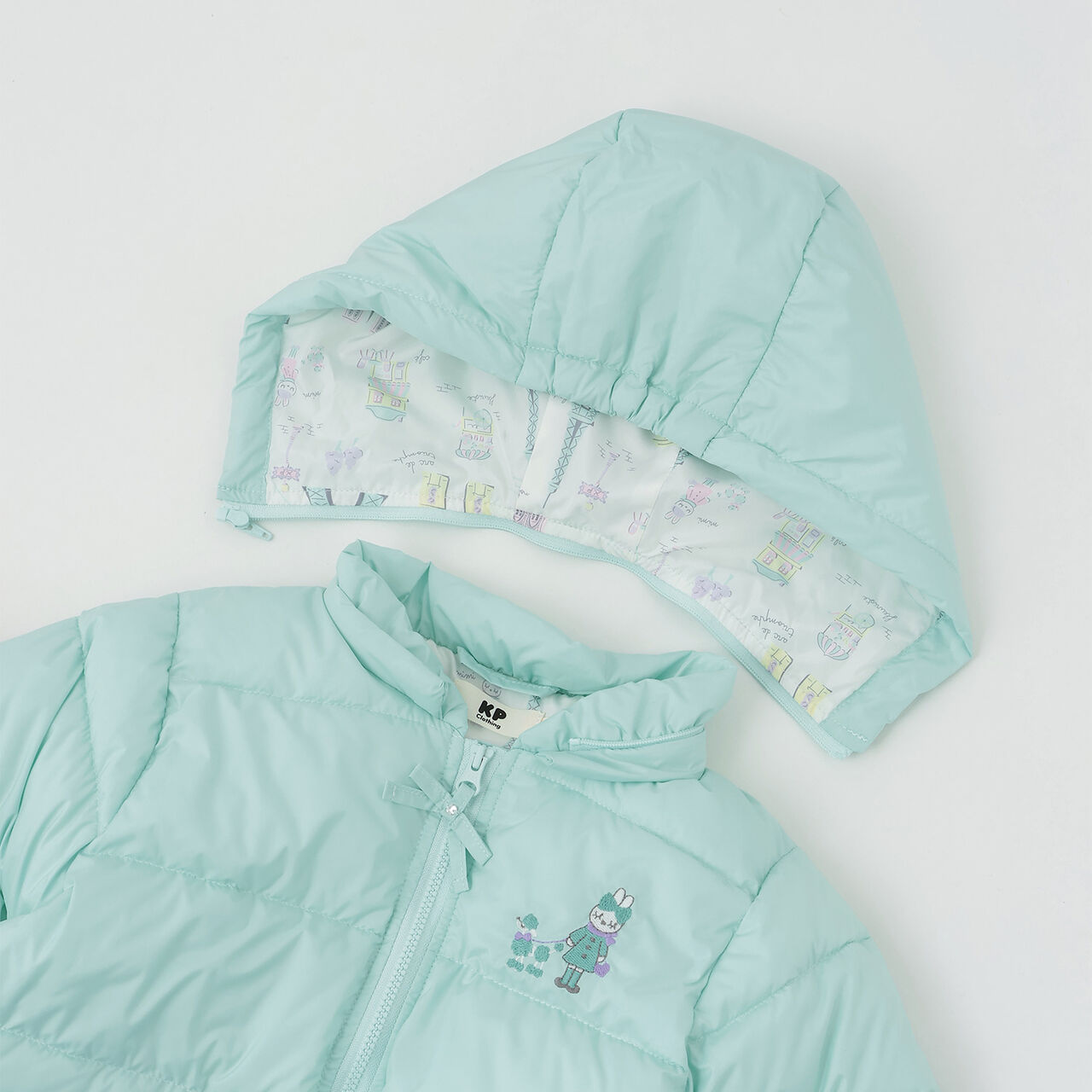 [Water-Repellent Finish] Solona Functional Padded Coat,Pink, large image number 4