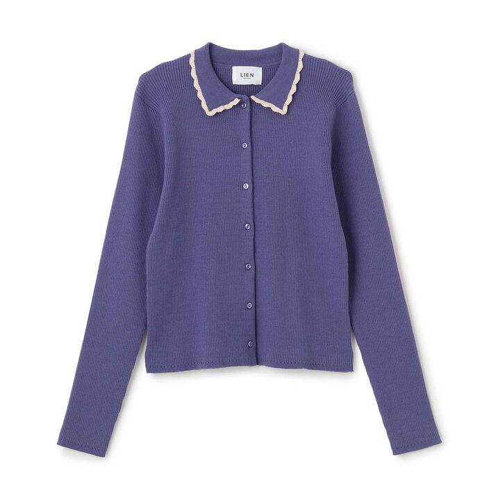 [Parent-Child Matching] Collar Knit Cardigan,Blue, medium image number 5