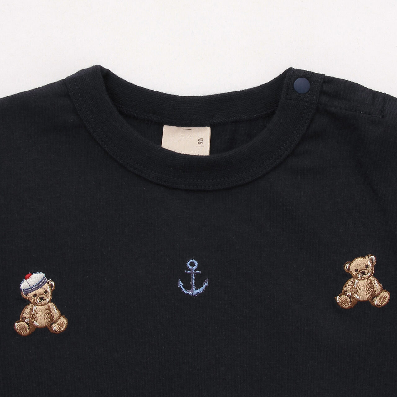 Link Bear Embroidery Marine Long-Sleeve T-Shirt,Navy, large image number 6