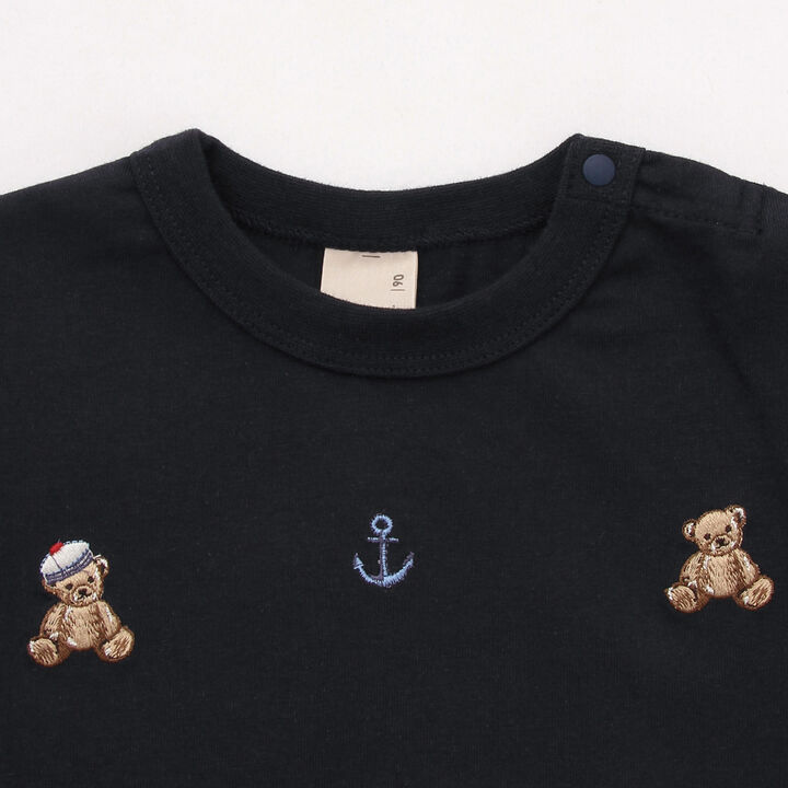 Link Bear Embroidery Marine Long-Sleeve T-Shirt,Navy, medium image number 6