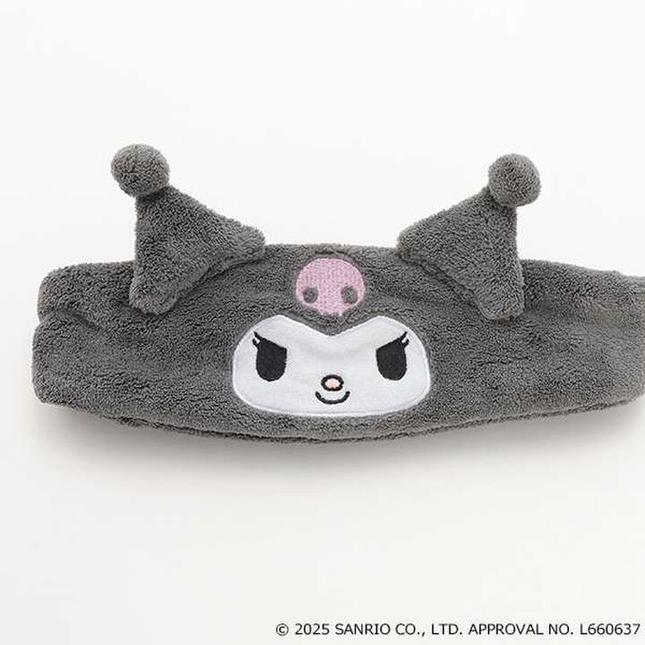 [My Melody & Kuromi] Plush Headband,Gray, medium image number 4
