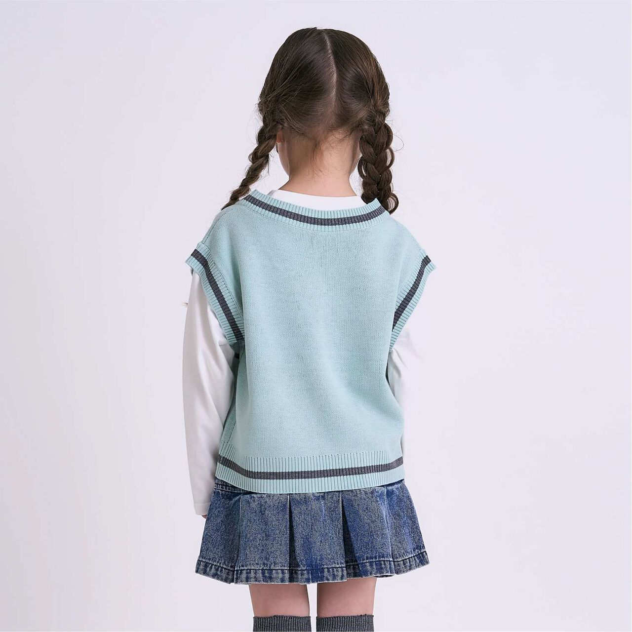 Arael Vest Layered T-Shirt,Lavender, large image number 6