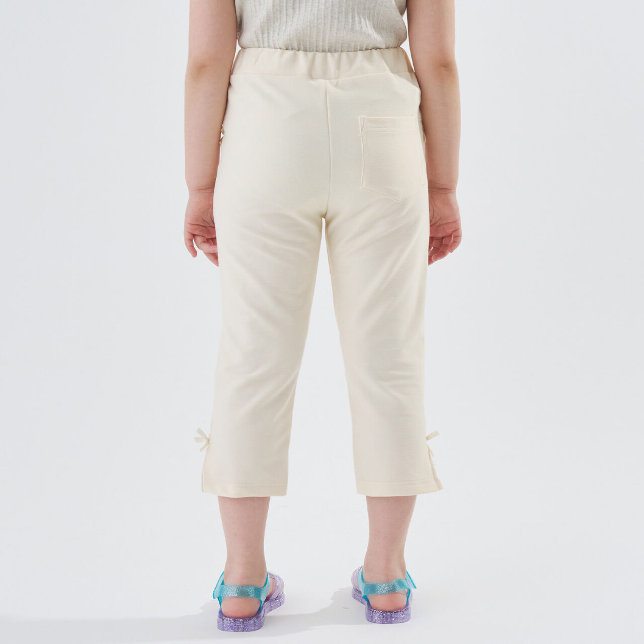 Cropped Cut Pants,Light pink, large image number 2