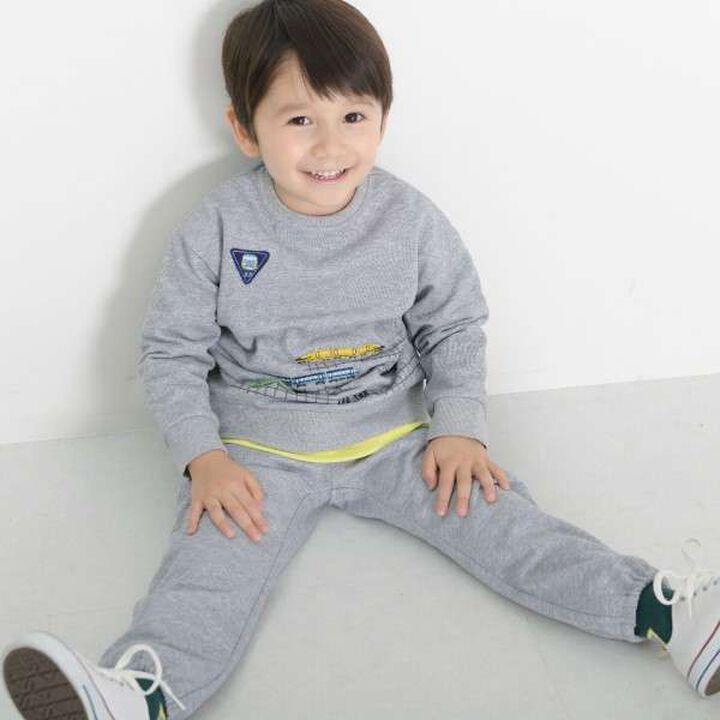 KPBOY Train Embroidery Mini Fleece Set (80-120),Blue, medium image number 12