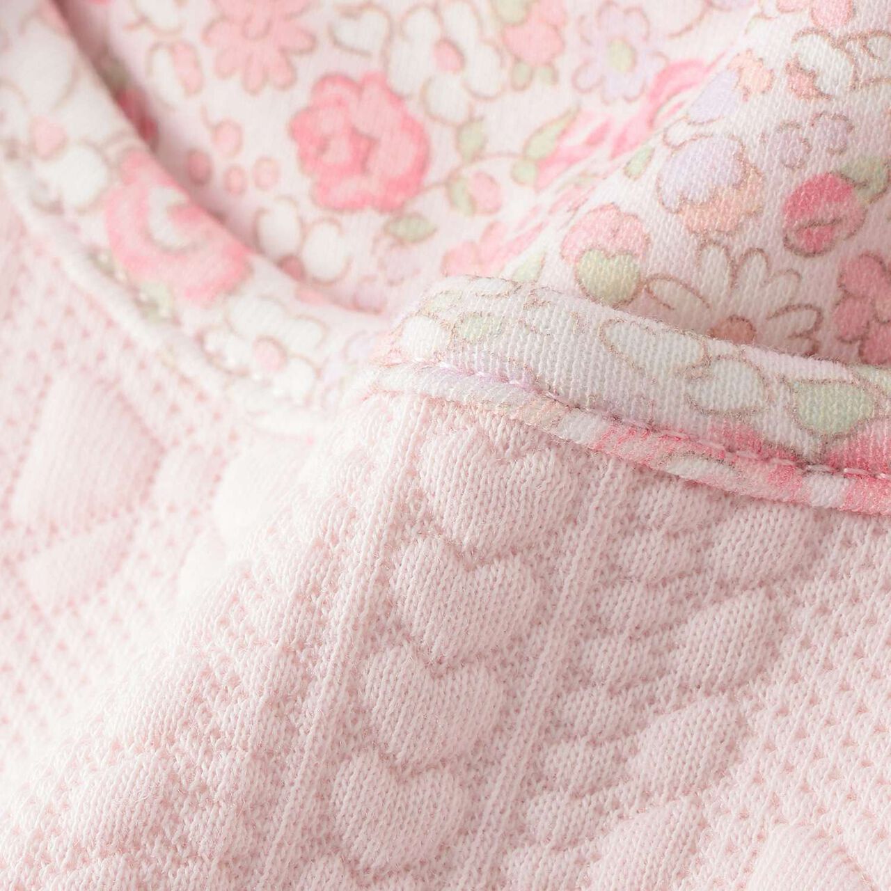 Puffed Jacquard Rose Embroidery Sleeper,Light pink, large image number 6