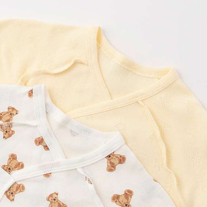 [Weak Acidity] Combination Bodysuit,Off white, medium image number 14