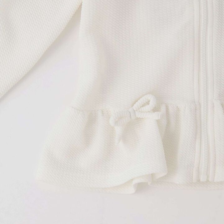 [SWIM] [UV Cut] Hem Frill Full Zip Rash Guard,Lavender, medium image number 7