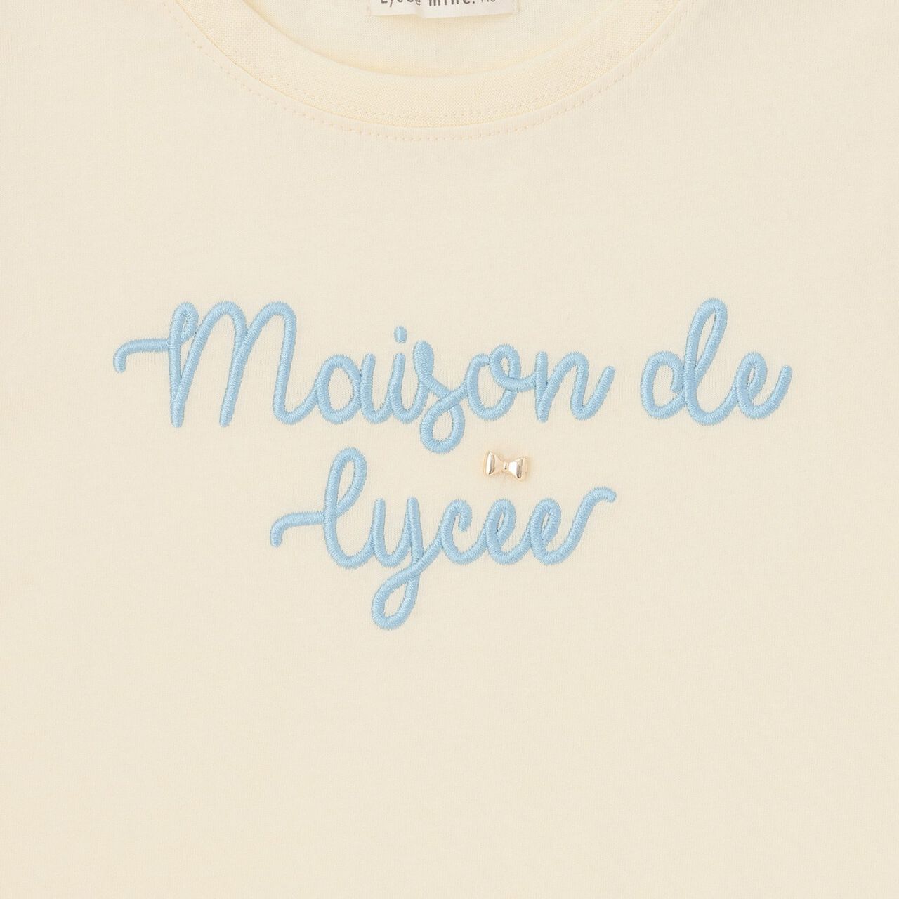 [Quick-Dry UV Non-Crumbling] Muteki T Logo Embroidery Shirred Sleeve Top,Yellow green, large image number 9