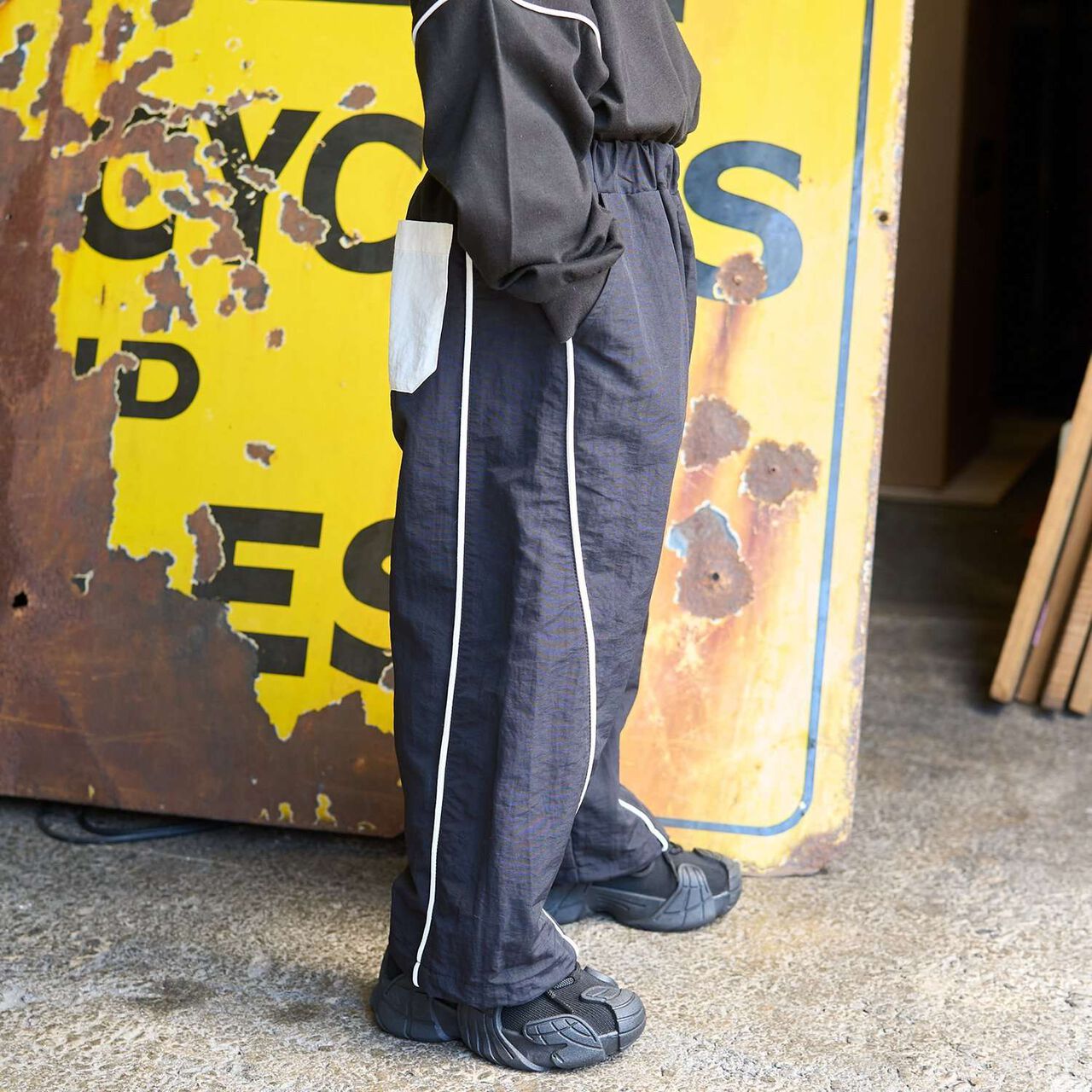 [MNCM] Side Line Wide Pants (Coordinatable Setup),Navy, large image number 36