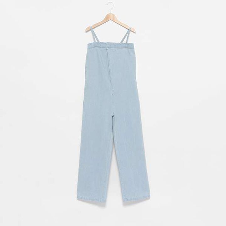 [LADIES] Denim Overall,Navy, medium image number 1