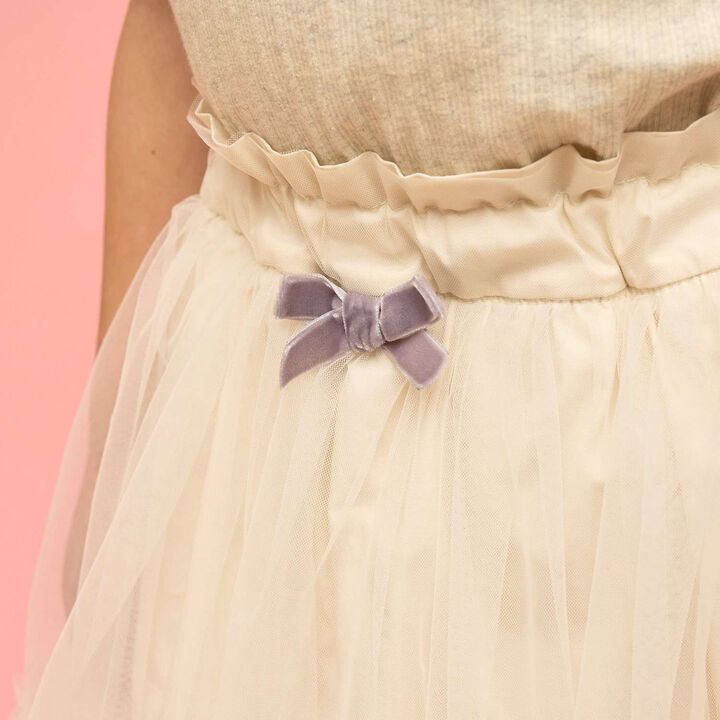 Frilly Tulle Skirt Shorts,Blue gray, medium image number 18