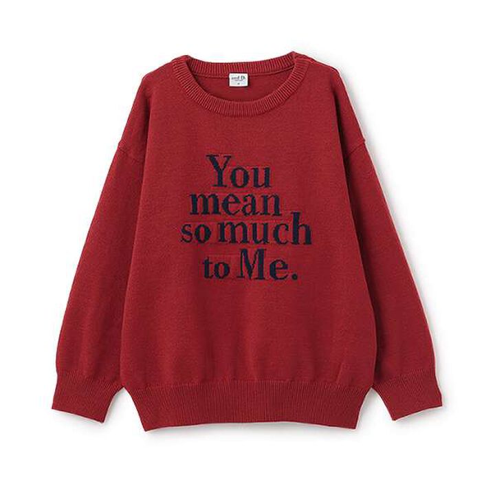 [Matching with Dad Outfit] Machine Washable Kids Logo Knitwear,Navy, medium image number 19