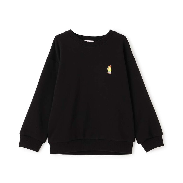 Bear Embroidery Fleece Sweatshirt,Blue, medium image number 12