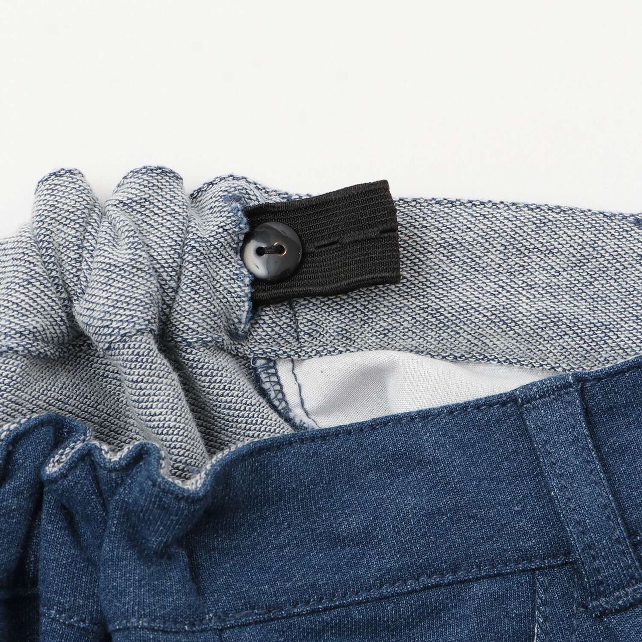 Cut Denim Culottes,Navy, large image number 3