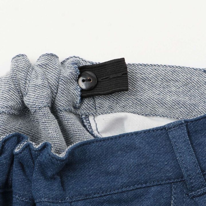 Cut Denim Culottes,Navy, medium image number 3