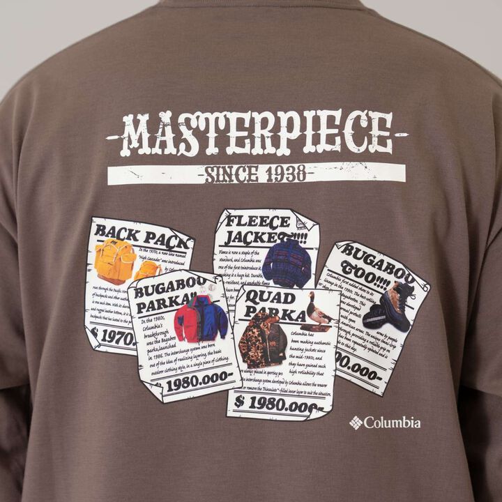 [Columbia] Dad Back Graphic Long Sleeve T-Shirt,Off white, medium image number 7