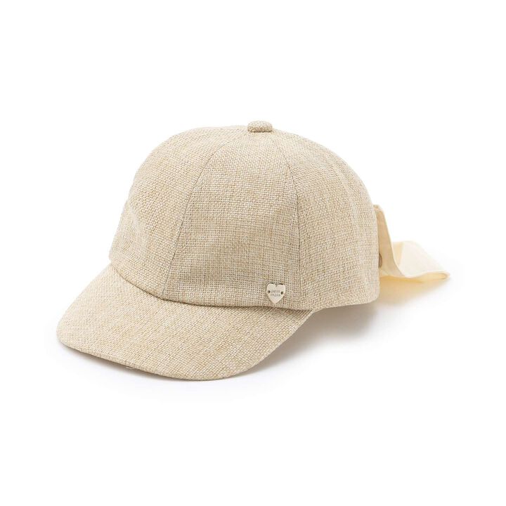 [UV Processing] Sunshade Ribbon Cap,Beige, medium image number 6