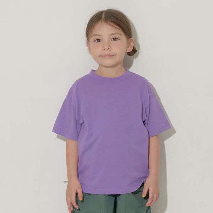 Non-Deforming Soft Cotton Hem Slit Simple Big T-Shirt,Charcoal gray, medium image number 26