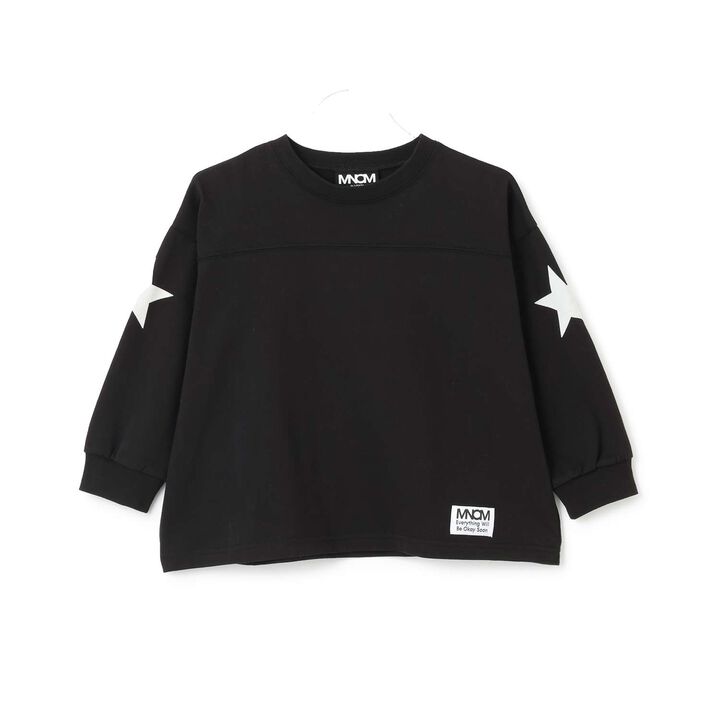 Anti-Stain Quick-Dry Back Print T-Shirt [MNCM],Navy, medium image number 3