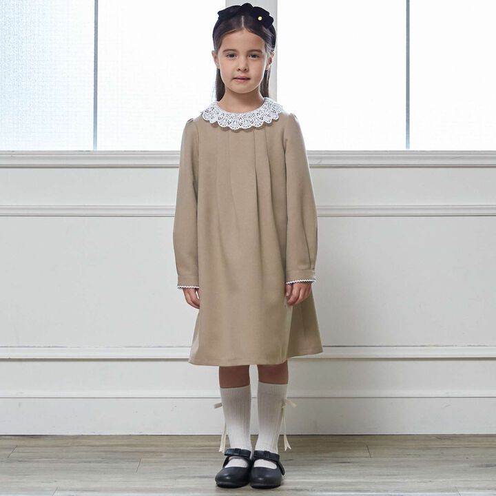 Semi-Formal Lace Collar One-Piece Dress,, medium