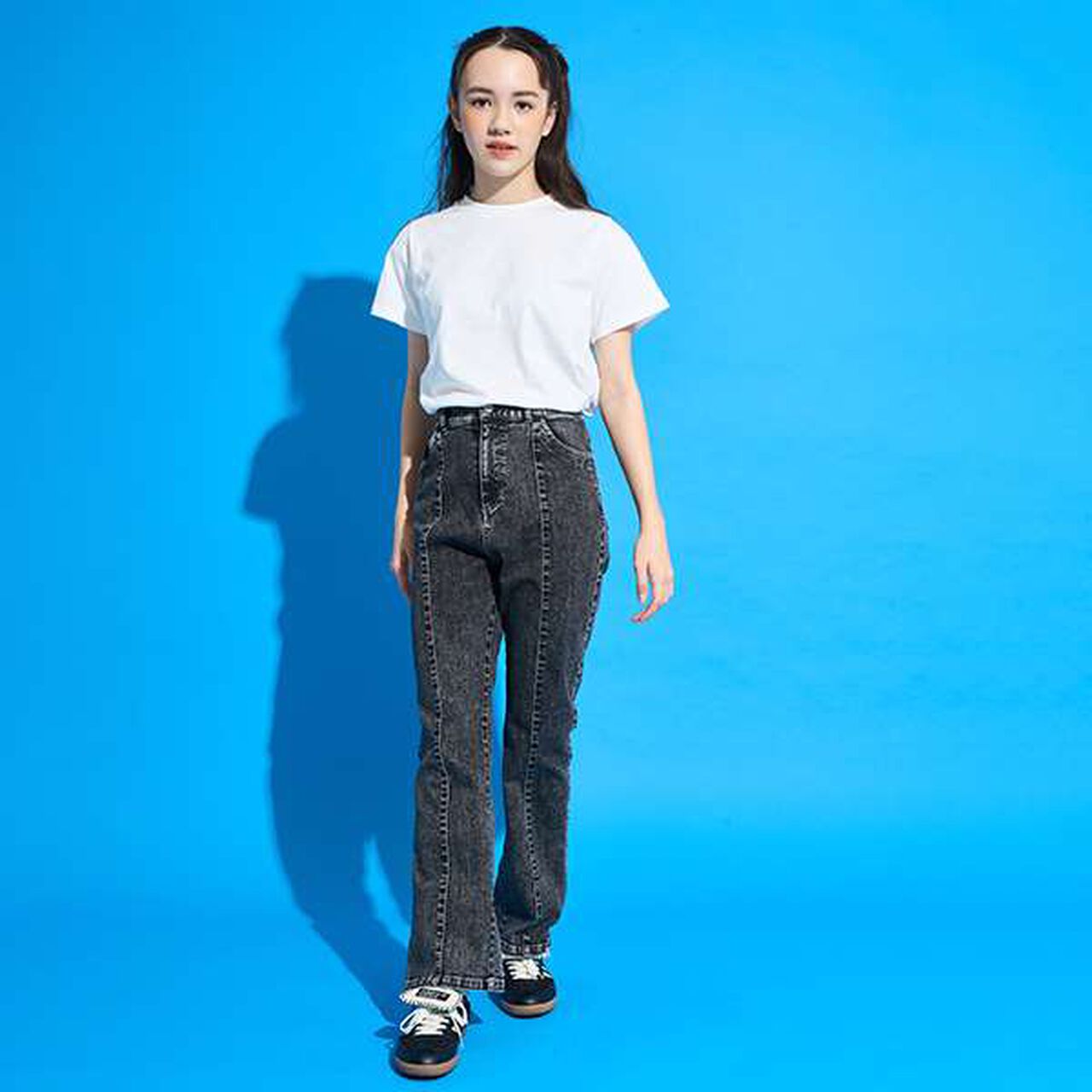 [AMI] Denim Flare Pants,Black, large image number 23