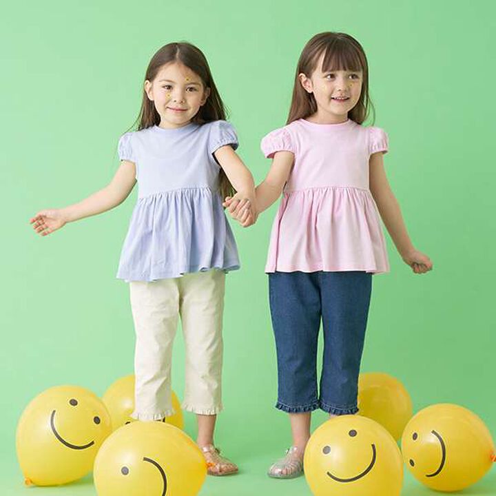 [Cool Touch] Either Way Is Fine Peplum T-Shirt,Silver gray, medium image number 9