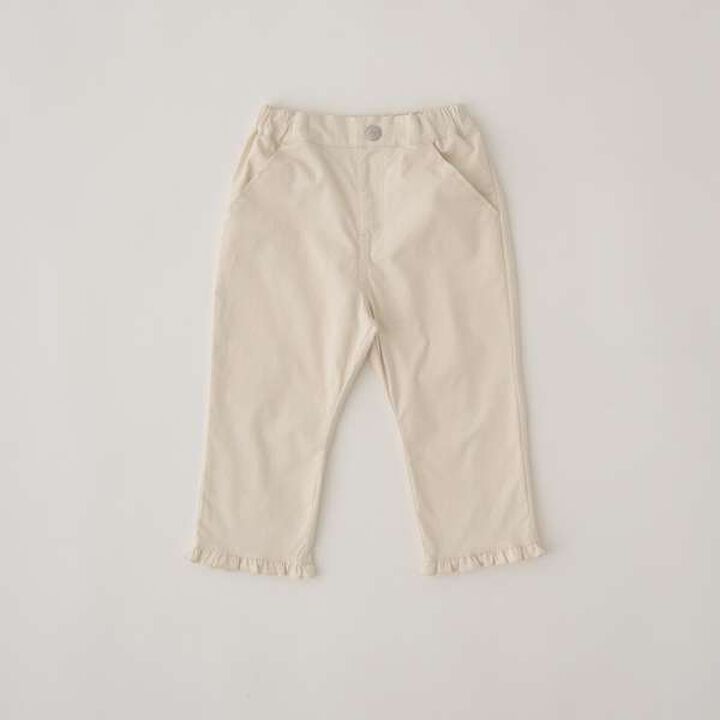 Chibi Frill Stretch Capri Pants,Ivory, medium image number 12
