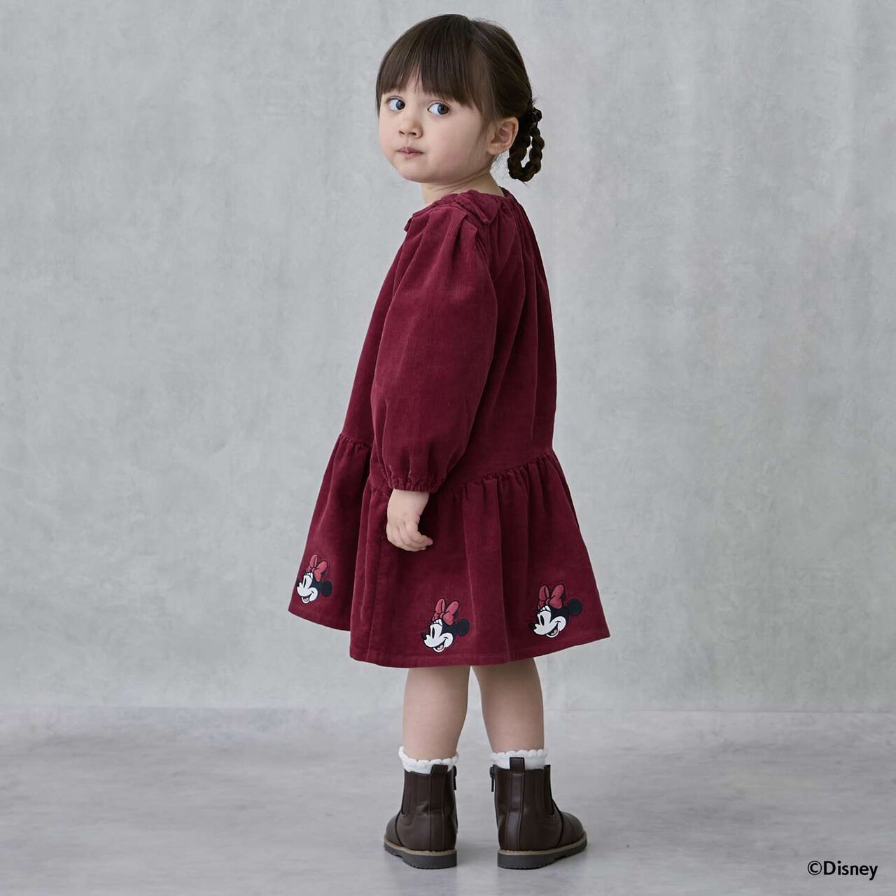 Disney Corduroy One-Piece Dress,Charcoal gray, large image number 1