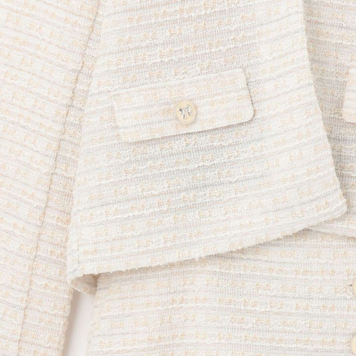 [Graduation Attire] Lame Tweed Outfit Set,Black, medium image number 11