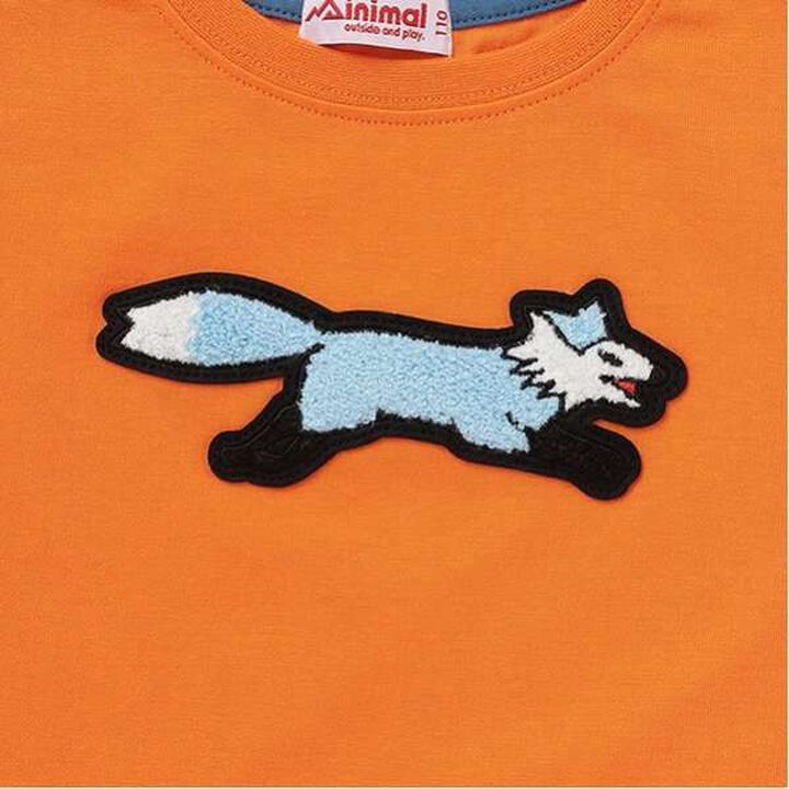 [The FOX] Anti-Stain Finish Sagara Patch T-Shirt,Magenta, medium image number 13