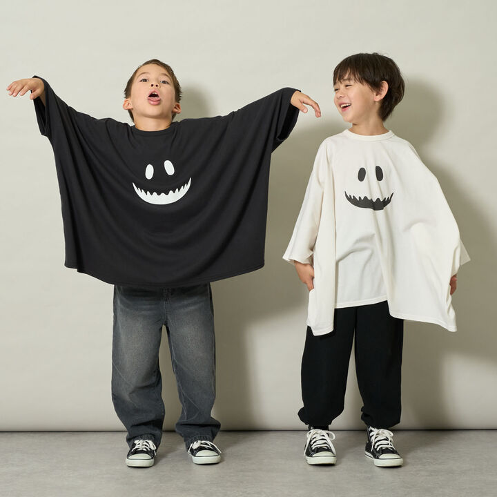 [Halloween] Stain-Resistant, Quick-Dry & UV-Protection Ghost T-Shirt,Ivory, medium image number 8
