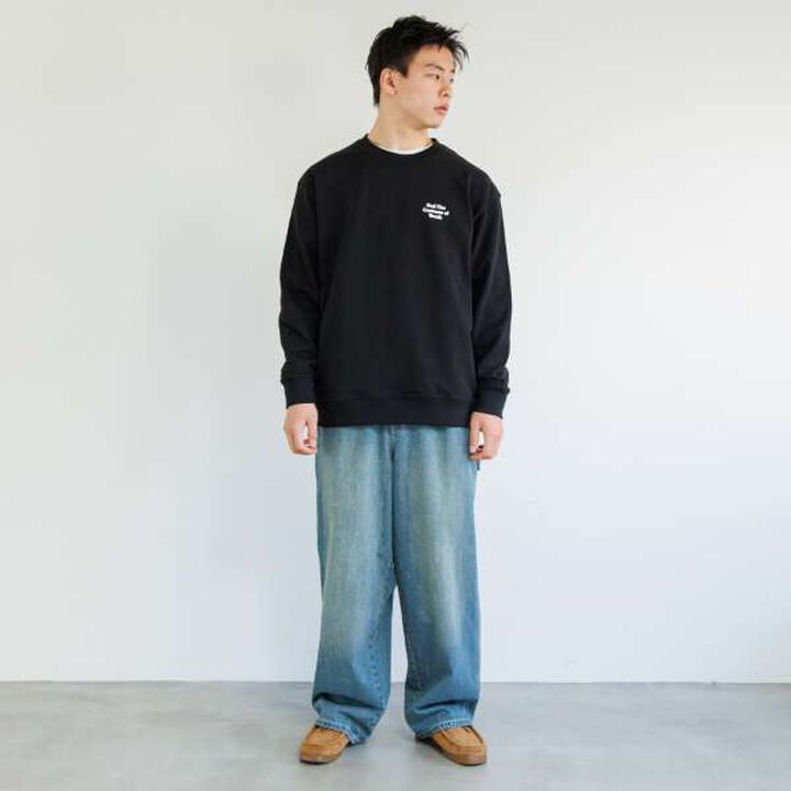 Quick-Dry & Pilling-Resistant Affordable Back Photo Print Sweatshirt,Milky white, medium image number 2