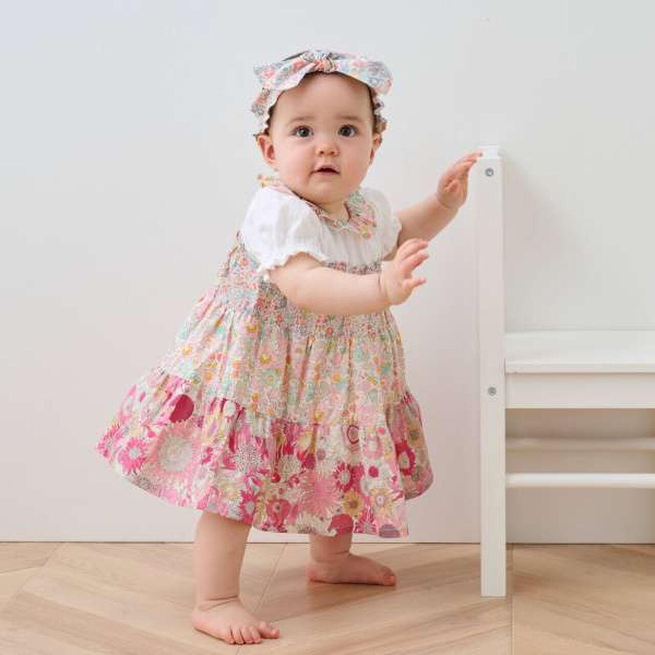 Liberty Patchwork One-Piece Dress Suit,Pink, large image number 0