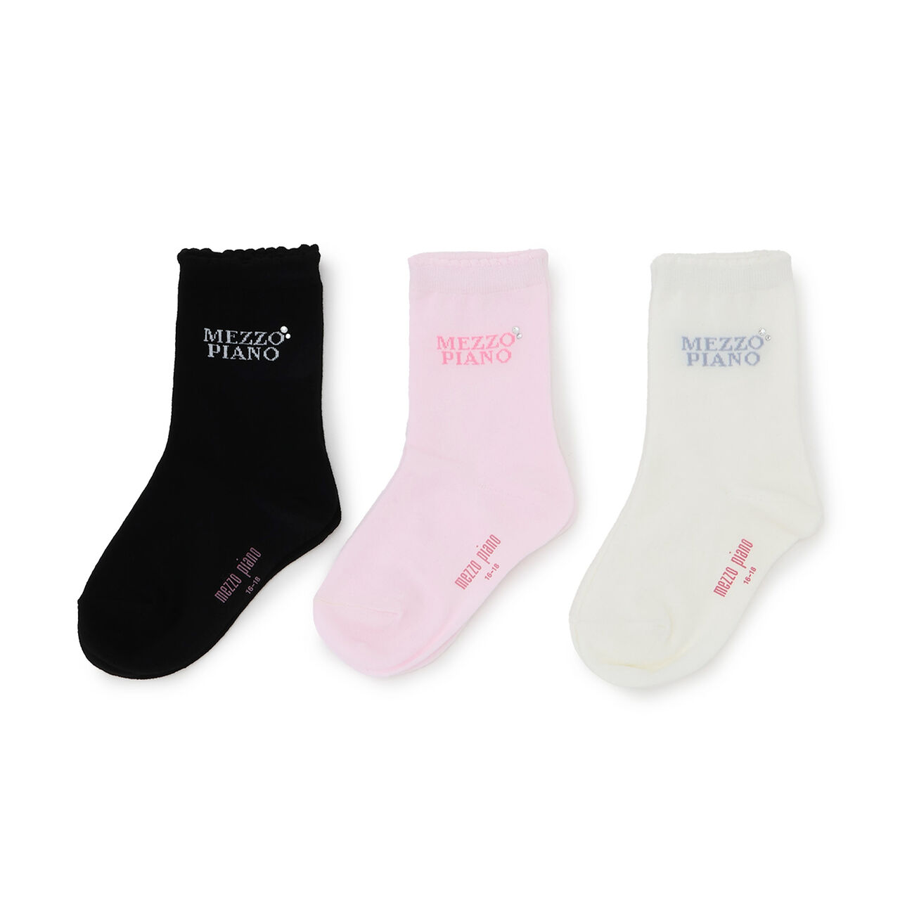 Rhinestone Socks 3-Pack Set,Multi color, large image number 0