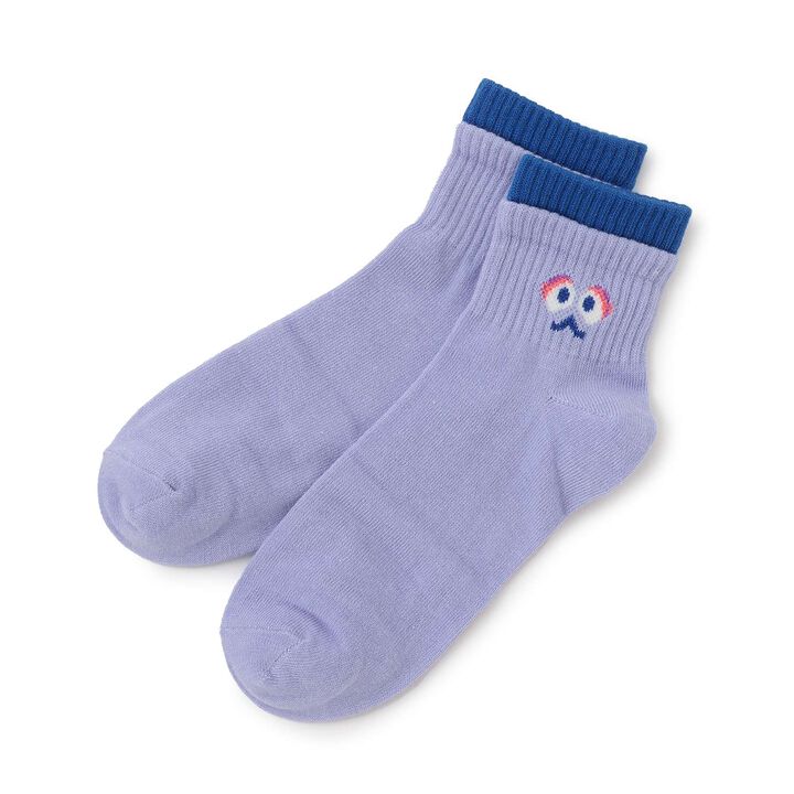 Bi-Color Monster Crew Socks,Lavender, medium image number 0
