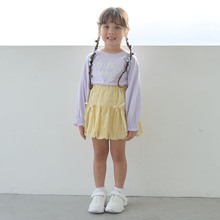 [Coordinatable Setup] Balloon Skirt with Ribbon,Lavender, medium image number 4