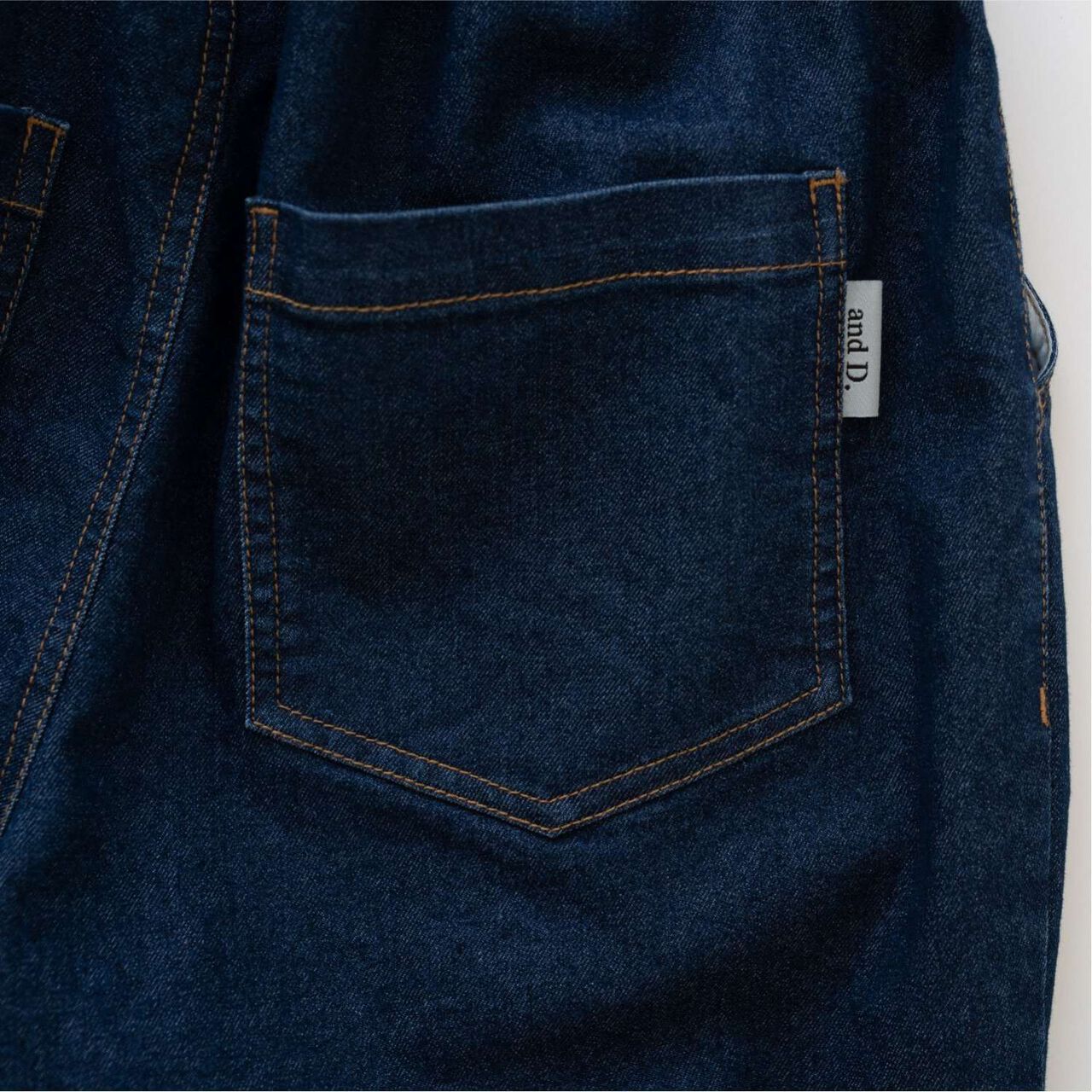 Denim Tuck Balloon Pants,Blue, large image number 6