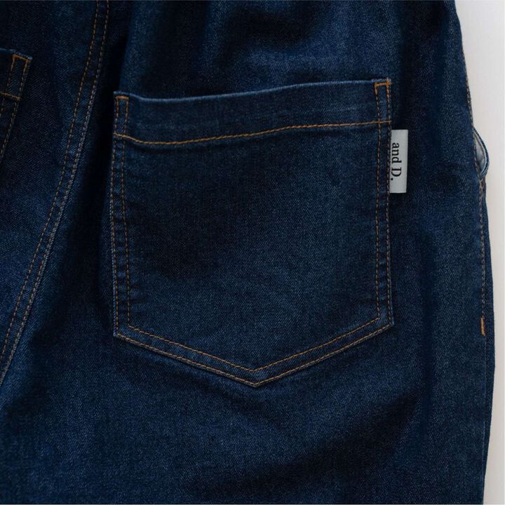 Denim Tuck Balloon Pants,Blue, medium image number 6